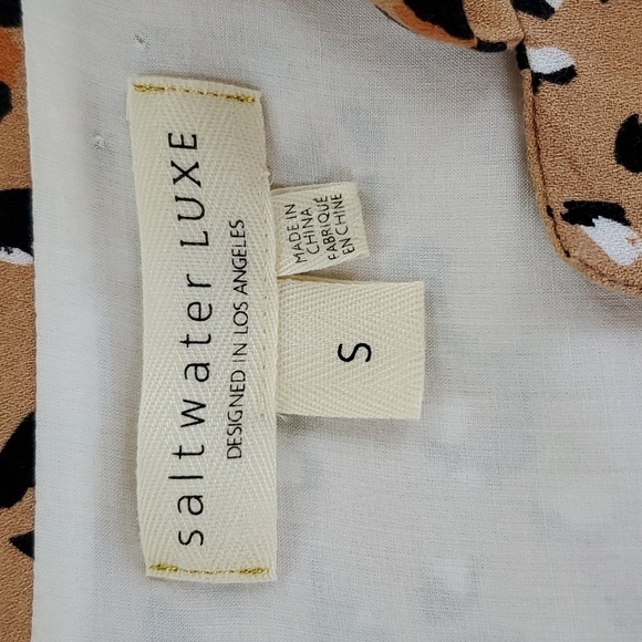 Saltwater LUXE Leopard Print Blazer "Garvey" Light Jacket Blazer Size Small - Picture 15 of 17